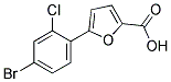 5-(4-BROMO-2-CHLOROPHENYL)-2-FUROIC ACID Struktur