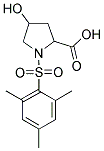 4-HYDROXY-1-(MESITYLSULFONYL)PYRROLIDINE-2-CARBOXYLIC ACID Struktur