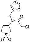 2-CHLORO-N-(1,1-DIOXIDOTETRAHYDROTHIEN-3-YL)-N-(2-FURYLMETHYL)ACETAMIDE Struktur