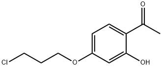 1-[4-(3-CHLOROPROPOXY)-2-HYDROXYPHENYL]-1-ETHANONE Struktur