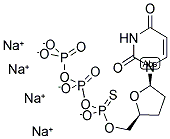 2',3'-DIDEOXYURIDINE-5'-O-(1-THIOTRIPHOSPHATE) SODIUM SALT Struktur