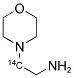 4-(2-AMINOETHYL) MORPHOLINE, [1-14C] Struktur