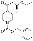 4-(2-ETHOXYCARBONYL-ACETYL)-PIPERIDINE-1-CARBOXYLIC ACID BENZYL ESTER Struktur