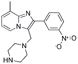 8-METHYL-2-(3-NITRO-PHENYL)-3-PIPERAZIN-1-YLMETHYL-IMIDAZO[1,2-A]PYRIDINE Struktur