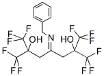 1,1,1,7,7,7-HEXAFLUORO-2,6-DIHYDROXY-2,6-BIS(TRIFLUOROMETHYL)-4-BENZYLIMINOHEPTANE Struktur