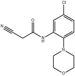 N-(5-CHLORO-2-MORPHOLIN-4-YL-PHENYL)-2-CYANO-ACETAMIDE Struktur