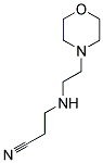 3-[(2-MORPHOLIN-4-YLETHYL)AMINO]PROPANENITRILE Struktur