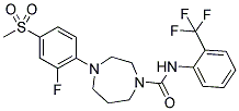 4-(2-FLUORO-4-METHANESULFONYL-PHENYL)-[1,4]DIAZEPANE-1-CARBOXYLIC ACID (2-TRIFLUOROMETHYL-PHENYL)-AMIDE Struktur