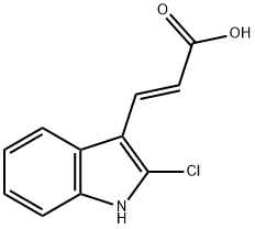 3-(2-CHLORO-1H-INDOL-3-YL)-ACRYLIC ACID Struktur