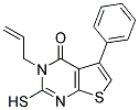 3-ALLYL-2-MERCAPTO-5-PHENYL-3H-THIENO[2,3-D]PYRIMIDIN-4-ONE Struktur