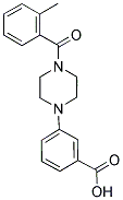 3-[4-(2-METHYLBENZOYL)PIPERAZIN-1-YL]BENZOIC ACID Struktur