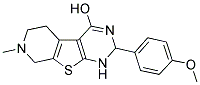 2-(4-METHOXYPHENYL)-7-METHYL-1,2,5,6,7,8-HEXAHYDROPYRIDO[4',3':4,5]THIENO[2,3-D]PYRIMIDIN-4-OL Struktur