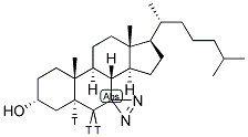 7-AZI-5ALPHA-CHOLESTAN-3ALPHA-OL, [5,6-3H] Struktur