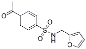 4-ACETYL-N-(2-FURYLMETHYL)BENZENESULFONAMIDE Struktur