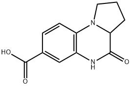 4-OXO-1,2,3,3A,4,5-HEXAHYDRO-PYRROLO[1,2-A]QUINOXALINE-7-CARBOXYLIC ACID Struktur