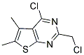 4-CHLORO-2-(CHLOROMETHYL)-5,6-DIMETHYLTHIENO[2,3-D]PYRIMIDINE Struktur