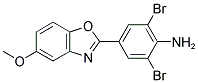 2,6-DIBROMO-4-(5-METHOXY-1,3-BENZOXAZOL-2-YL)ANILINE Struktur