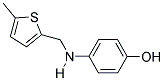 4-(((5-METHYLTHIEN-2-YL)METHYL)AMINO)PHENOL Struktur