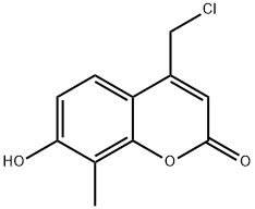 4-CHLOROMETHYL-7-HYDROXY-8-METHYL-CHROMEN-2-ONE Struktur