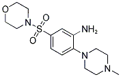 2-(4-METHYLPIPERAZIN-1-YL)-5-(MORPHOLIN-4-YLSULFONYL)ANILINE Struktur