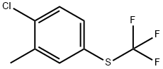 1-CHLORO-2-METHYL-4-TRIFLUOROMETHYLSULFANYL-BENZENE Struktur