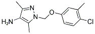 1-(4-CHLORO-3-METHYL-PHENOXYMETHYL)-3,5-DIMETHYL-1H-PYRAZOL-4-YLAMINE Struktur