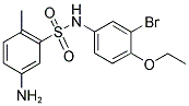 5-AMINO-N-(3-BROMO-4-ETHOXY-PHENYL)-2-METHYL-BENZENESULFONAMIDE Struktur