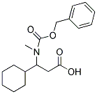 3-(BENZYLOXYCARBONYL-METHYL-AMINO)-3-CYCLOHEXYL-PROPIONIC ACID Struktur