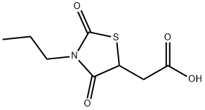 (2,4-DIOXO-3-PROPYL-1,3-THIAZOLIDIN-5-YL)ACETIC ACID Struktur