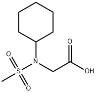 (CYCLOHEXYL-METHANESULFONYL-AMINO)-ACETIC ACID Struktur