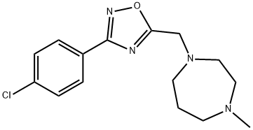 1-([3-(4-CHLOROPHENYL)-1,2,4-OXADIAZOL-5-YL]METHYL)-4-METHYL-1,4-DIAZEPANE Struktur