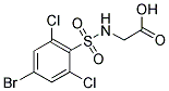 ([(4-BROMO-2,6-DICHLOROPHENYL)SULFONYL]AMINO)ACETIC ACID Struktur