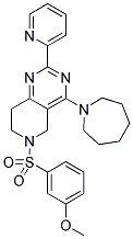 4-AZEPAN-1-YL-6-(3-METHOXY-BENZENESULFONYL)-2-PYRIDIN-2-YL-5,6,7,8-TETRAHYDRO-PYRIDO[4,3-D]PYRIMIDINE Struktur