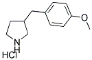 3-(4-METHOXYBENZYL)PYRROLIDINE HYDROCHLORIDE Struktur