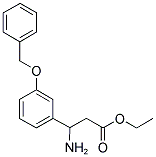 3-AMINO-3-(3-BENZYLOXY-PHENYL)-PROPIONIC ACID ETHYL ESTER Struktur