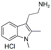 2-(1,2-DIMETHYL-1H-INDOL-3-YL)ETHANAMINE HYDROCHLORIDE Struktur