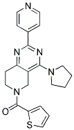 (2-PYRIDIN-4-YL-4-PYRROLIDIN-1-YL-7,8-DIHYDRO-5H-PYRIDO[4,3-D]PYRIMIDIN-6-YL)-THIOPHEN-2-YL-METHANONE Struktur