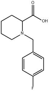 1-(4-FLUORO-BENZYL)-PIPERIDINE-2-CARBOXYLIC ACID Struktur