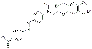 2,5-BIS(BROMOMETHYL)-1-METHOXY-4-(O-DISPERSE RED 1)BENZENE Struktur