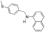 N-(4-(METHYLTHIO)BENZYL)NAPHTHALEN-1-AMINE Struktur