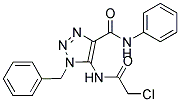 1-BENZYL-5-[(2-CHLOROACETYL)AMINO]-N'-4'-PHENYL-1H-1,2,3-TRIAZOLE-4-CARBOXAMIDE Struktur