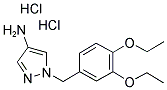 1-(3,4-DIETHOXY-BENZYL)-1H-PYRAZOL-4-YLAMINE DIHYDROCHLORIDE Struktur