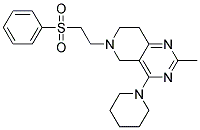 2-METHYL-6-[2-(PHENYLSULFONYL)ETHYL]-4-PIPERIDIN-1-YL-5,6,7,8-TETRAHYDROPYRIDO[4,3-D]PYRIMIDINE Struktur