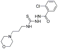 2-(2-CHLOROBENZOYL)-N-(3-MORPHOLIN-4-YLPROPYL)HYDRAZINECARBOTHIOAMIDE Struktur