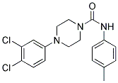 (4-(3,4-DICHLOROPHENYL)PIPERAZINYL)-N-(4-METHYLPHENYL)FORMAMIDE Struktur