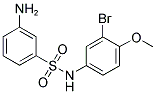 3-AMINO-N-(3-BROMO-4-METHOXY-PHENYL)-BENZENESULFONAMIDE Struktur