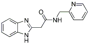 2-(1H-BENZOIMIDAZOL-2-YL)-N-PYRIDIN-2-YLMETHYL-ACETAMIDE Struktur