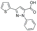 2-PHENYL-5-THIOPHEN-2-YL-2H-PYRAZOLE-3-CARBOXYLIC ACID Struktur