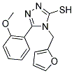 4-(2-FURYLMETHYL)-5-(2-METHOXYPHENYL)-4H-1,2,4-TRIAZOLE-3-THIOL Struktur