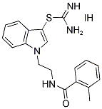 1-(2-[(2-METHYLBENZOYL)AMINO]ETHYL)-1H-INDOL-3-YL IMIDOTHIOCARBAMATE HYDROIODIDE Struktur